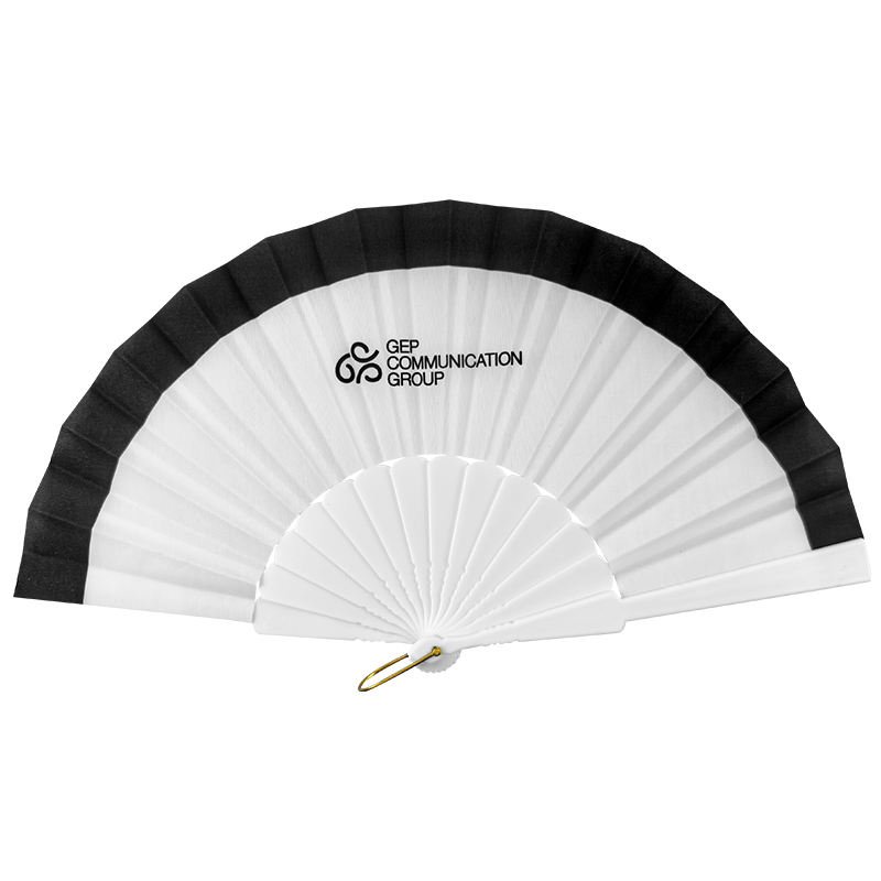 Wholesale 23cm Customized Big Plastic Hand Fans Plastic Clack Rave Fan for Business Gift Bamboo Crafts