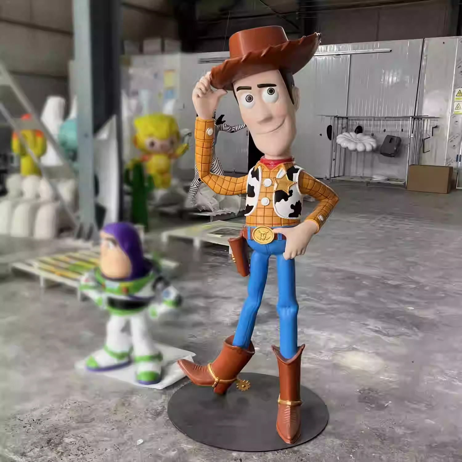 Artistic Hand-painted Toy Story Woody and Buzz Light Year Other Crafts Handmade Sculpture for Home Decoration Action Figure