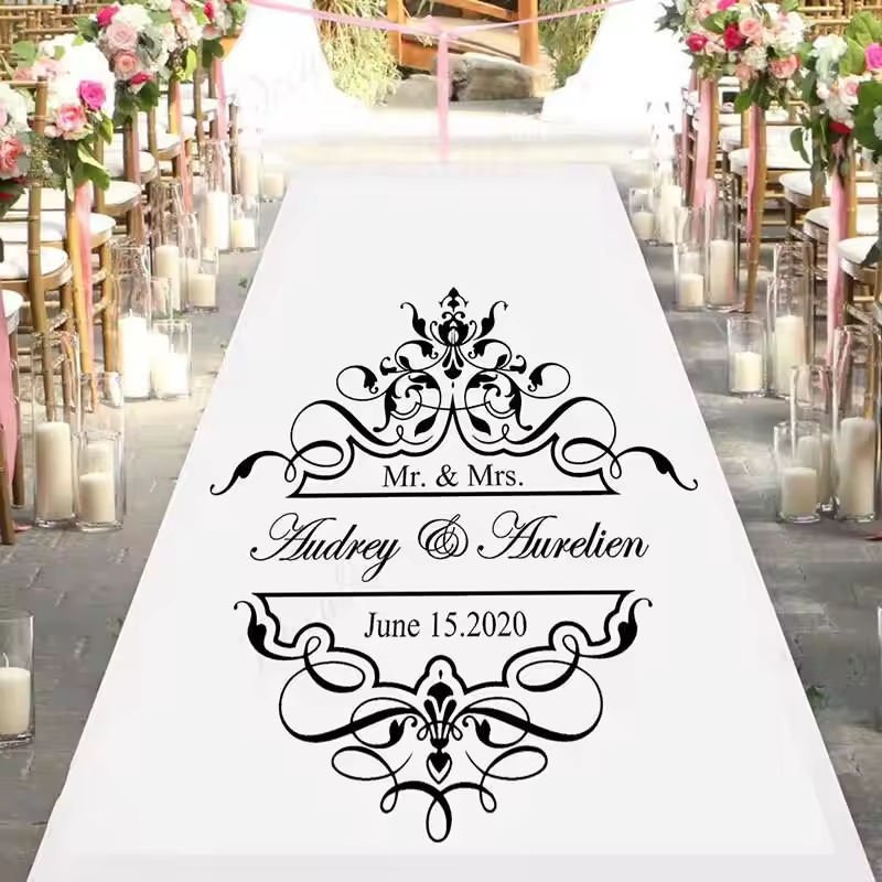 Custom Wedding Dance Floor Vinyl Sticker & Decal-Reusable Water Resistant UV Resistant Eco-Friendly Party Decor Custom Names