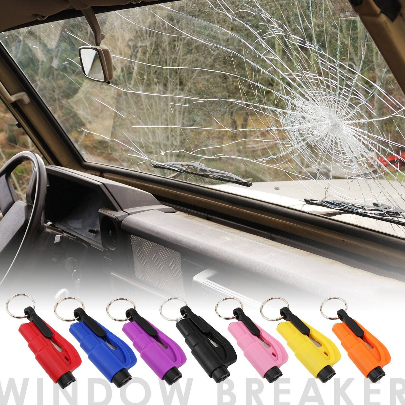 Muti Colors Self Defense Emergency Protection PVC Key Chain Bulk Supplies Women Safety WIndows Breaker Self Defense Keychain