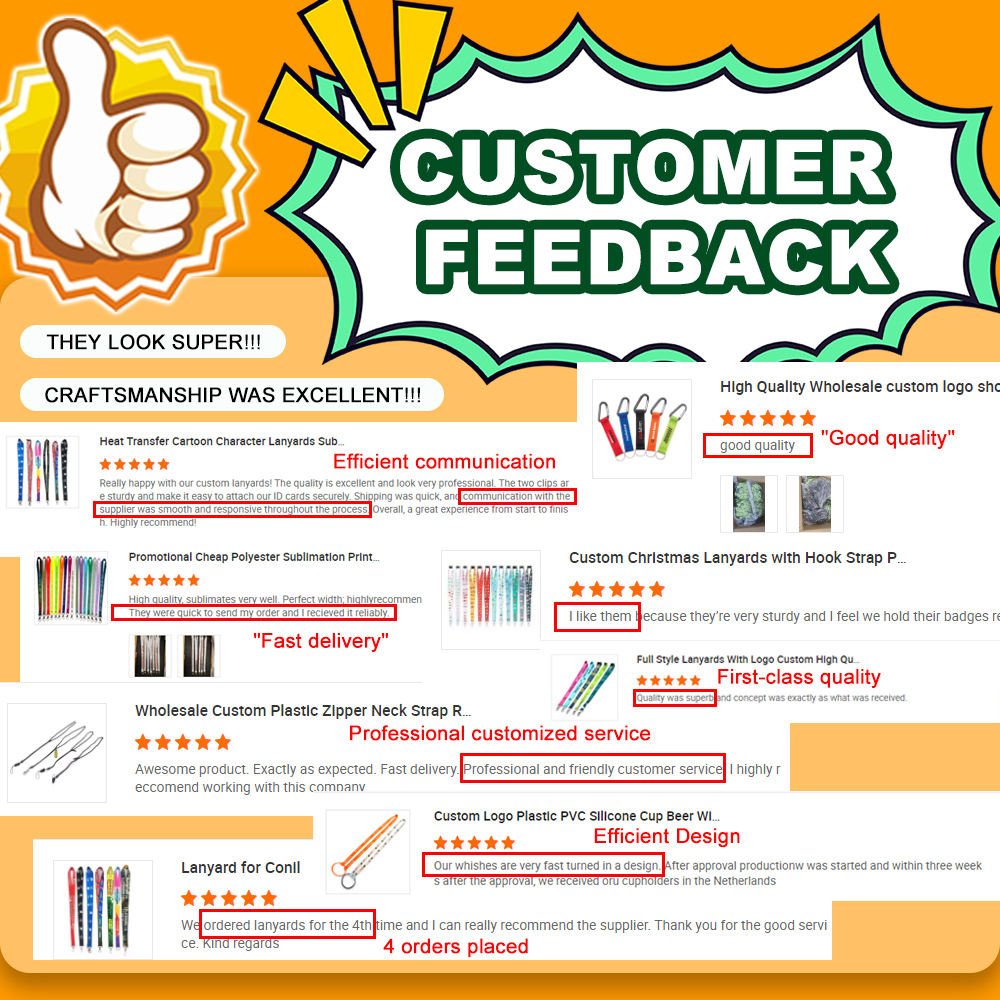 Custom Sublimation Polyester Neck Strap Lanyard With Full Color Printing PVC ID Card for Conference Pass