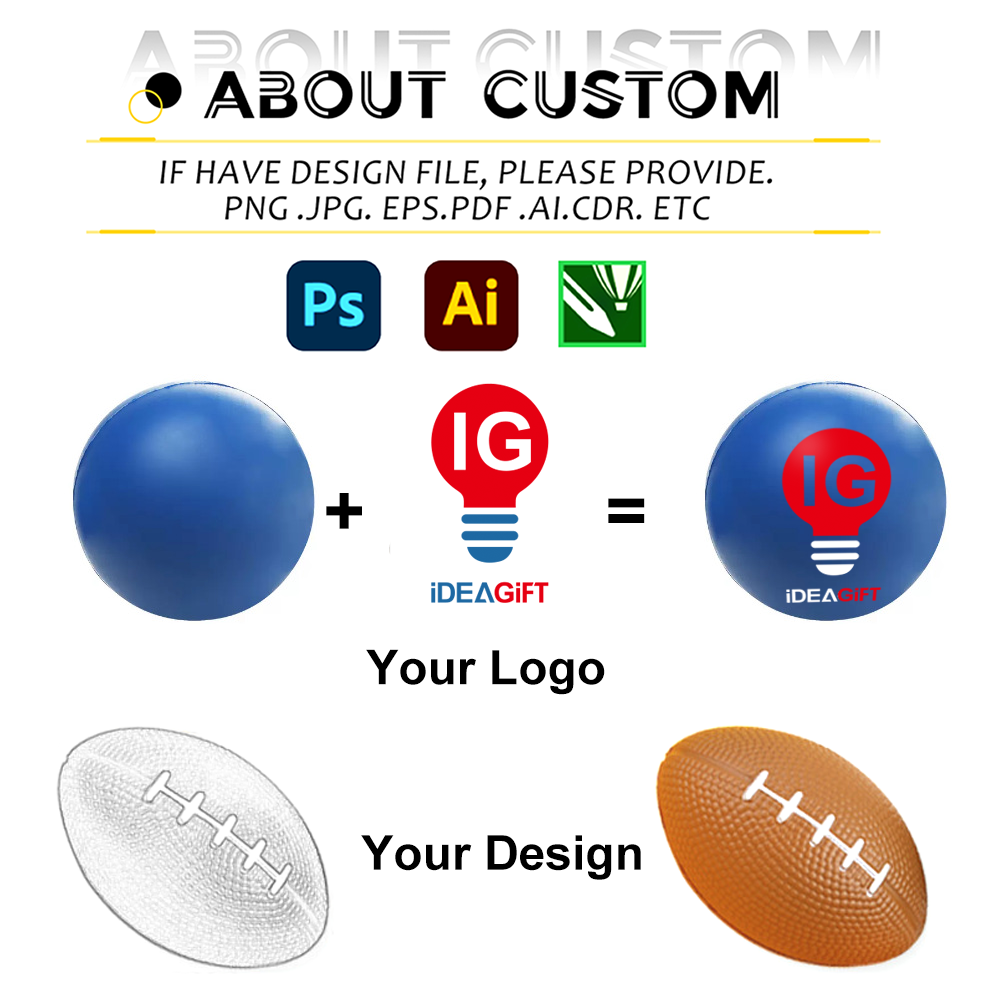 Custom Stress Ball Marketing Promotional Gift Toy PU Stress Ball Custom logo Personalized Custom PU Foam Soft Stress Ball
