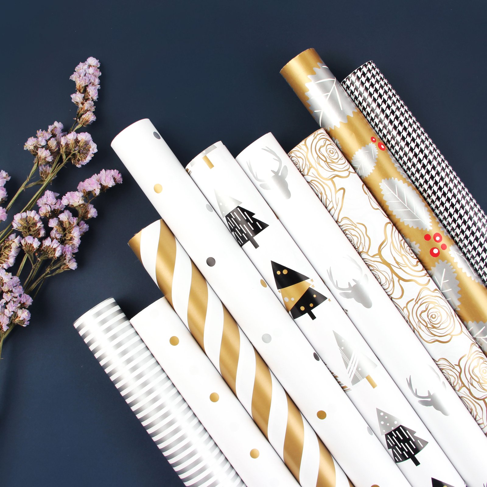 Custom Quality Christmas Gift Wrapping Craft Paper with Gravure Printing Recyclable 80g Thickness Cheap Price
