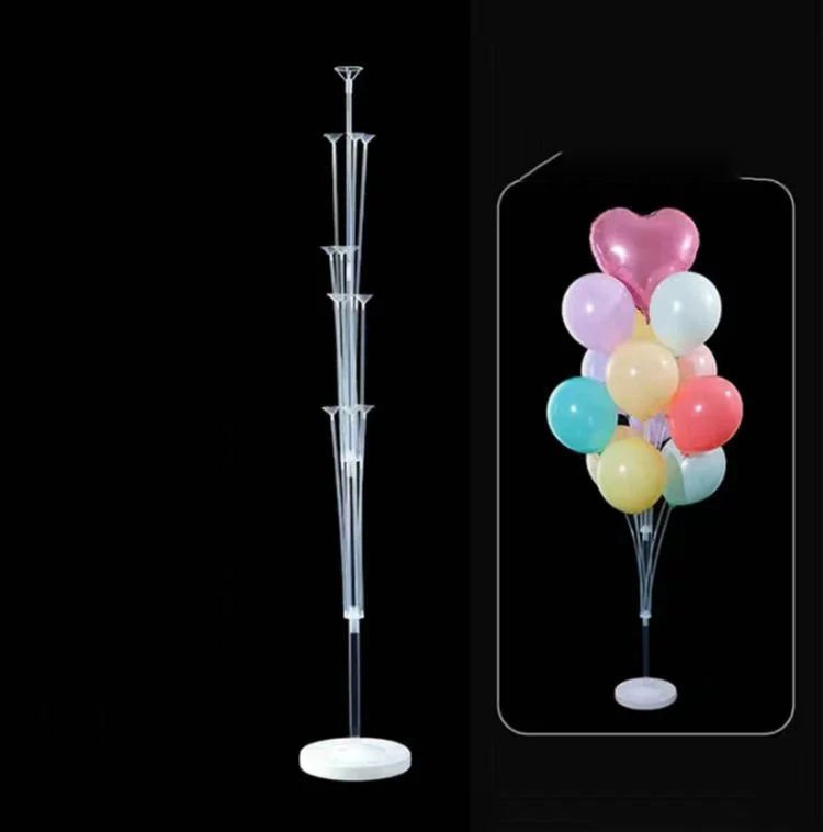 Adjustable Balloon Wedding Arch Floor Balloon Column Holder Stick Metal Backdrop Stands Party Supplies Balloon Stand Kit