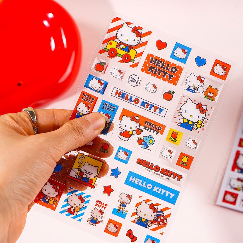 Reliable Chinese Factory Customizable Exquisite Kitty Design for Gift Wrapping and Scrapbooking PVC Stickers
