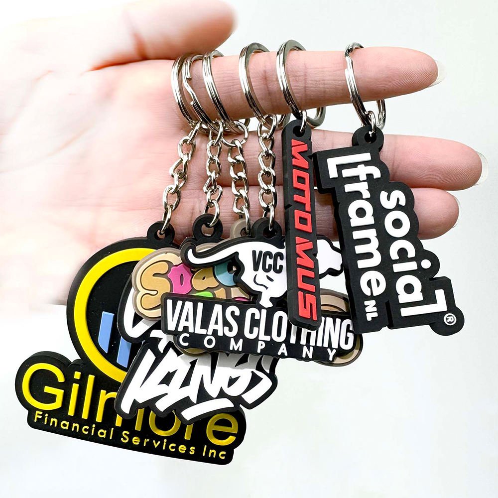 OEM Manufacturer Keychain Made Custom Logo Soft 2D 3D Pvc Keyring Cute Rubber PVC Anime Key Chain