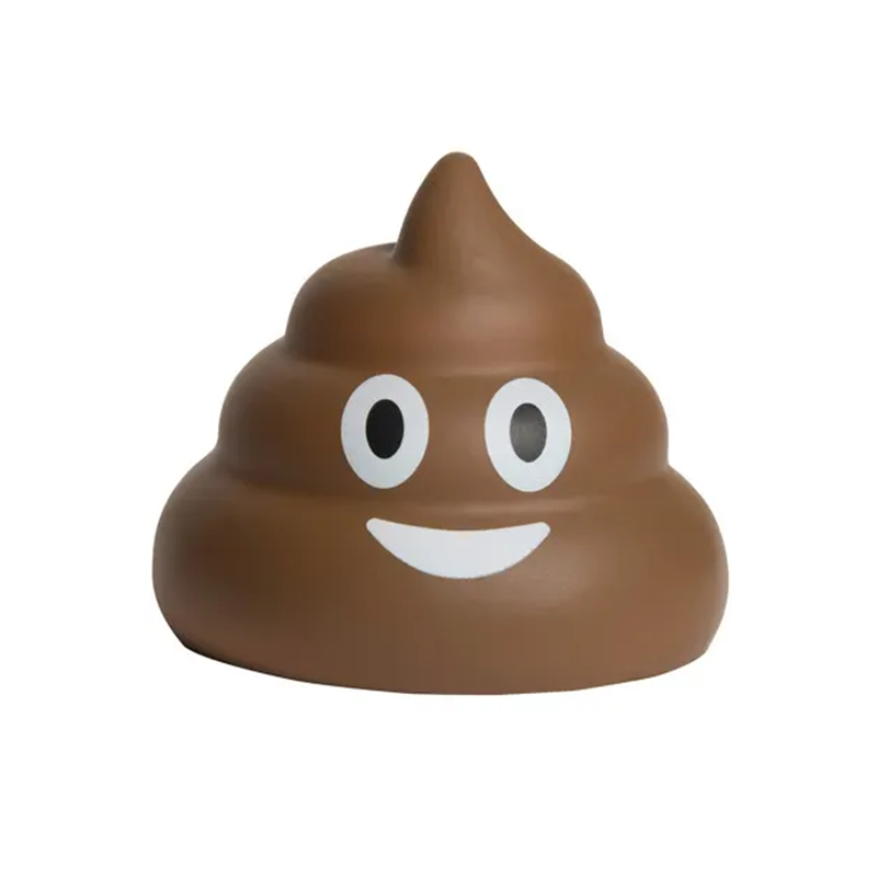 Poo Stress Ball Imprint Logo Smile Poo Stress Toys Soft Squeeze Toys for Promotion Gifts