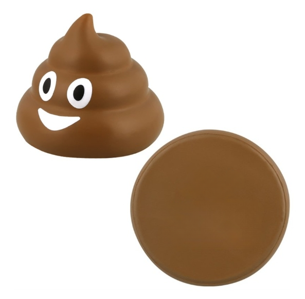 Poo Stress Ball Imprint Logo Smile Poo Stress Toys Soft Squeeze Toys for Promotion Gifts