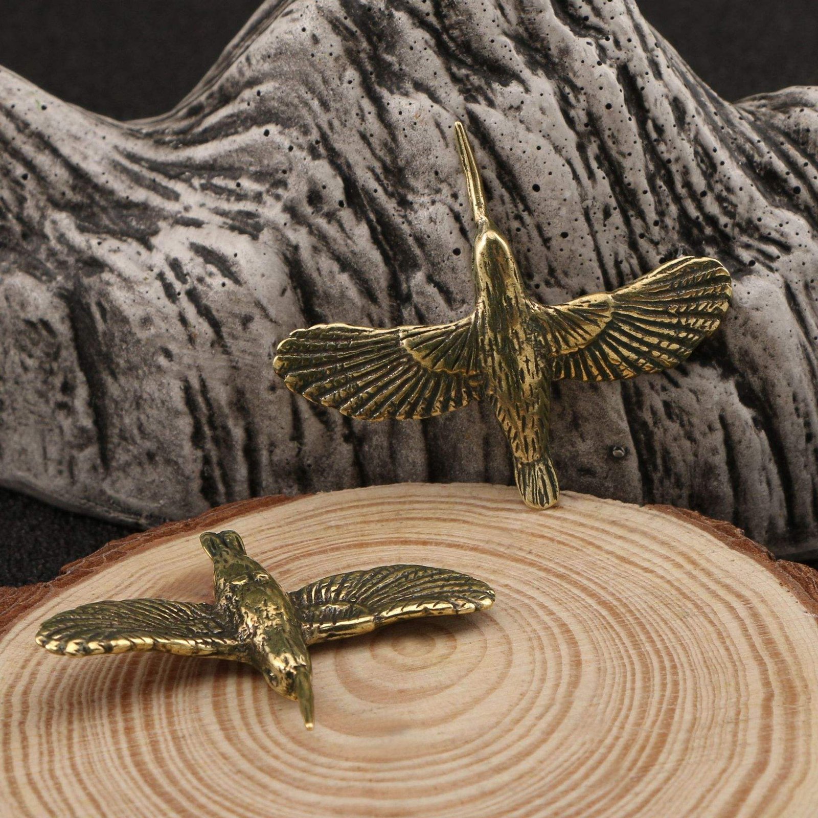 Brass Handmade Creative Fly Bird Ornaments Office Gifts Handicrafts Collecting Copper Ornaments