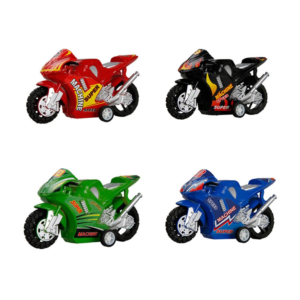 Kids Promotional Gift Small Pull Back Racing Car Model Picture China Supplier Cheap Colorful Assorted Plastic Mini Motorbike Toy