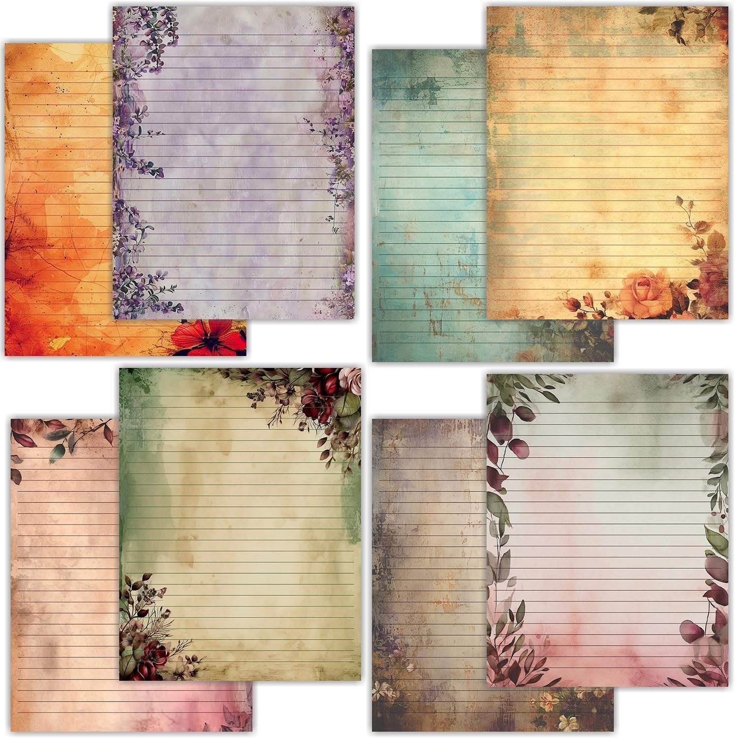 Aged Paper for Vintage Style Crafting Perfect for Invitations Gift Tags and Handmade Paper Crafts