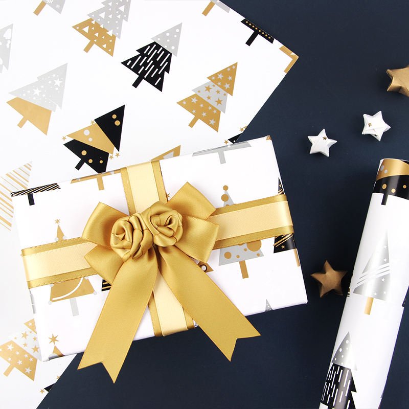 Custom Quality Christmas Gift Wrapping Craft Paper with Gravure Printing Recyclable 80g Thickness Cheap Price