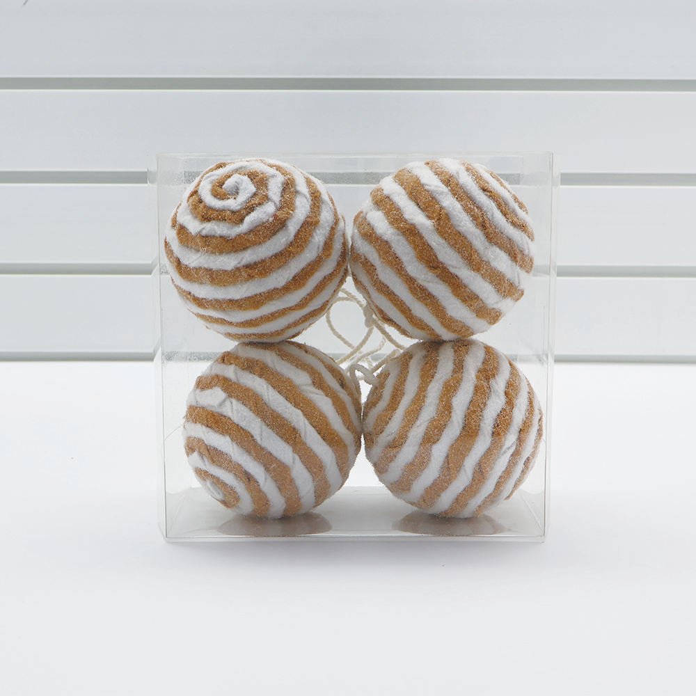 70% Polyfoam 30% Polyester Ice Wool Ball Ornaments for Christmas Decor Handmade Holiday Party