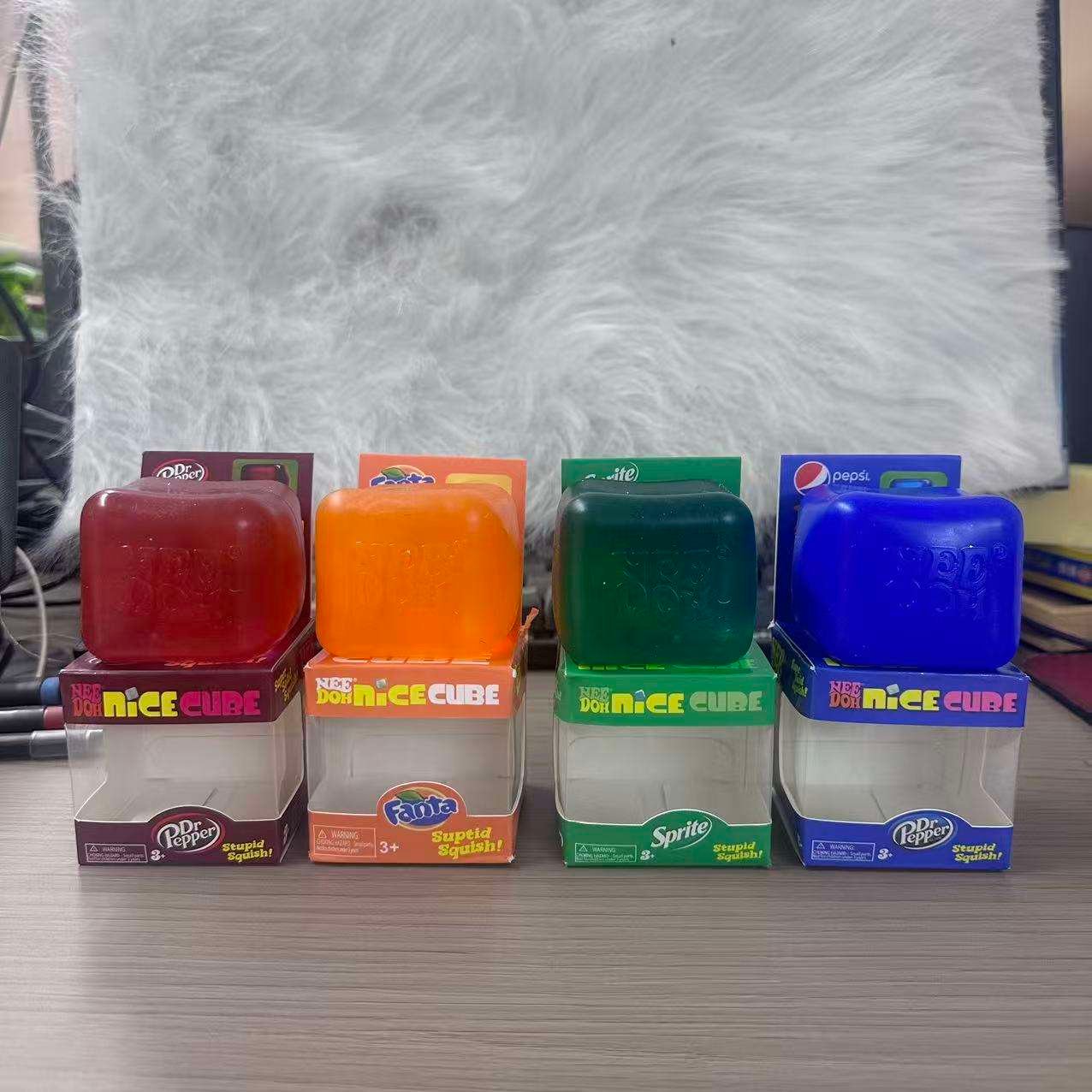Schylling Needoh Nice Cube Sensory Squeeze Squishy Toys Decompression Square Decompression Vent Fidget Toys Promotional Toy