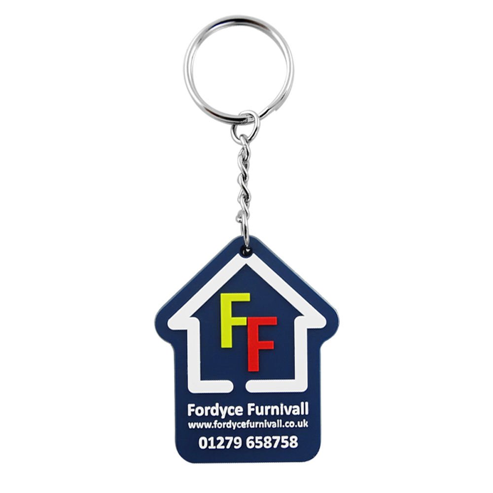 Wholesale Custom PVC Keychain 3D Soft Rubber Logo Keyring