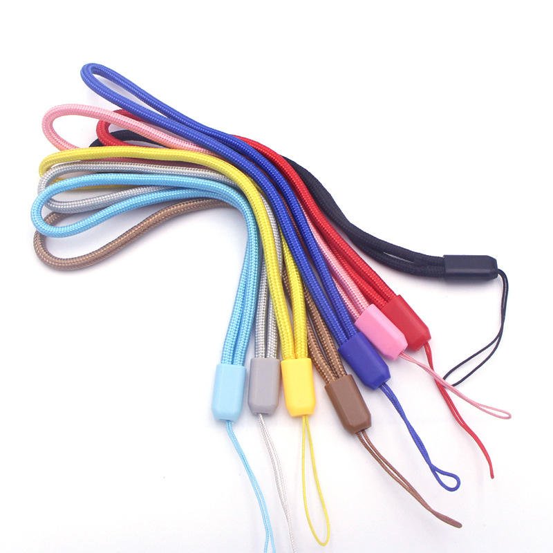 Colorful Polyester Braided Hand Mobilephone Wrist Lanyard Strap String for USB Flash Drives, Keys, Keychains Spot Stock
