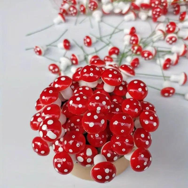 Small Mini Mushroom Bonsai Decoration Polyfoam Crafts for Garden Landscaping Artificial Landscape Ornaments