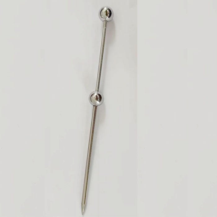 Custom DIY Pen Rods with Beaded Stainless Steel Pins Creative & Cultural Collectible Artifacts
