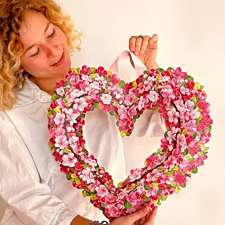 Nicro Creative Paper Carving Crafts Various Flower Bouquets Mother's Day Gift 3D Pop up Wreath Greeting Gift Card