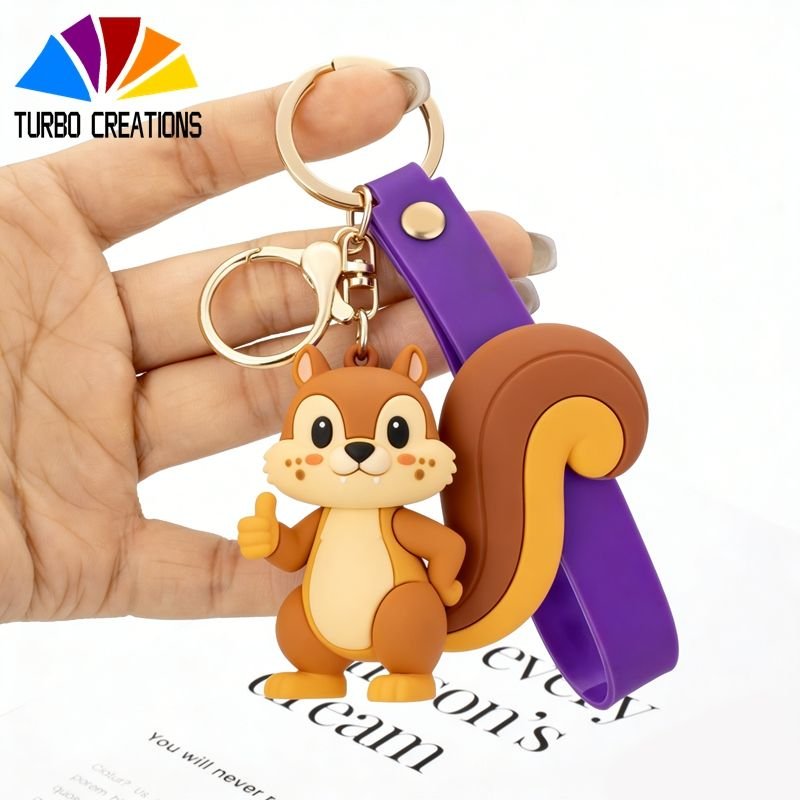 Custom High Quality 3d Pvc Plastic Cute Cartoon Keychain Mini Toy Figure Maker China