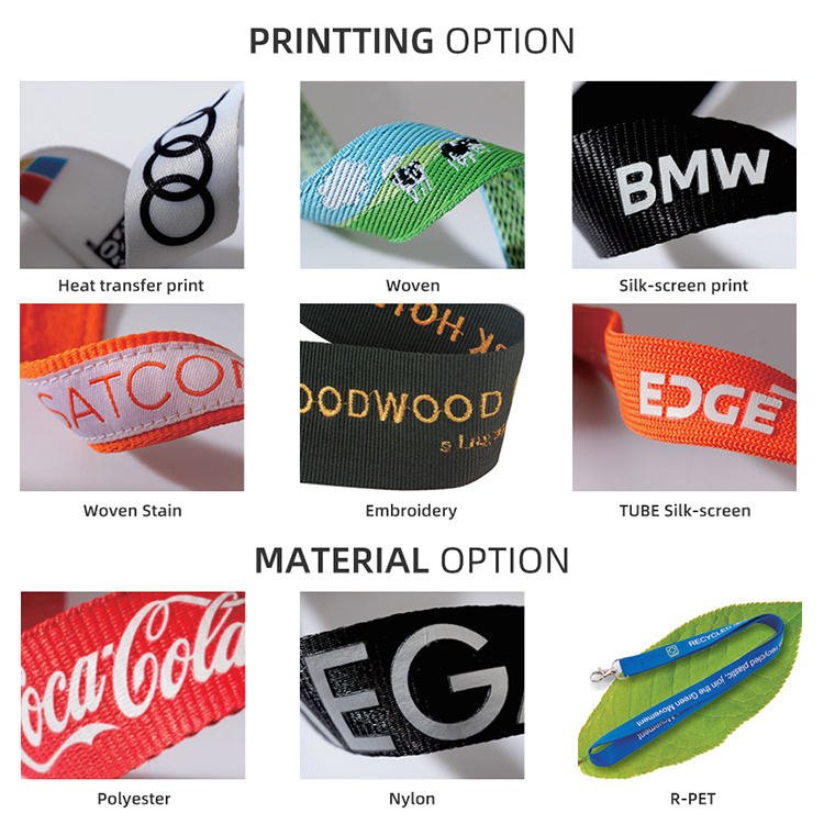 Logo Led Strap Pvc High Quality Laynard Polyester Custom Keychain Lanyard With Clear Id
