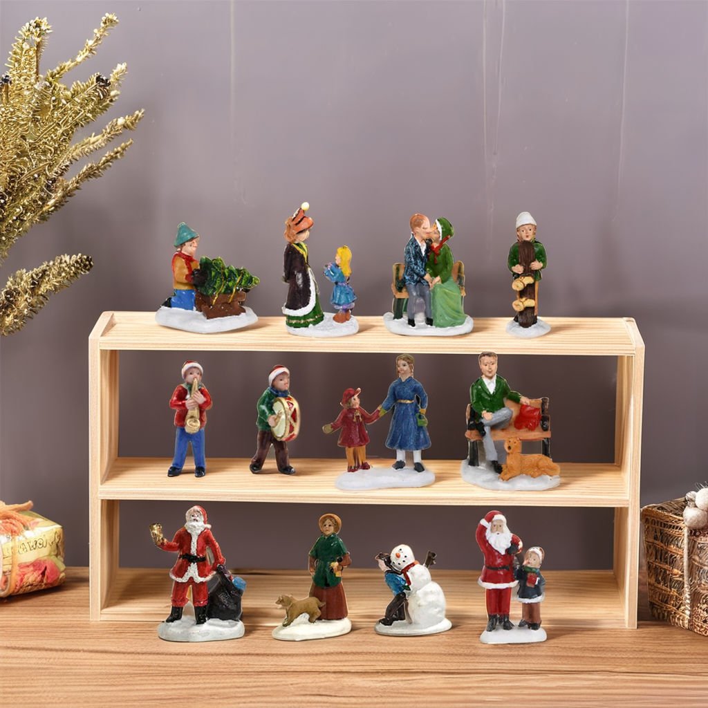Polyresin 12 Set Religious Angel Christmas Figurines Durable Resin Sculpture Ornaments Crafts Souvenirs Art Religious Gifts