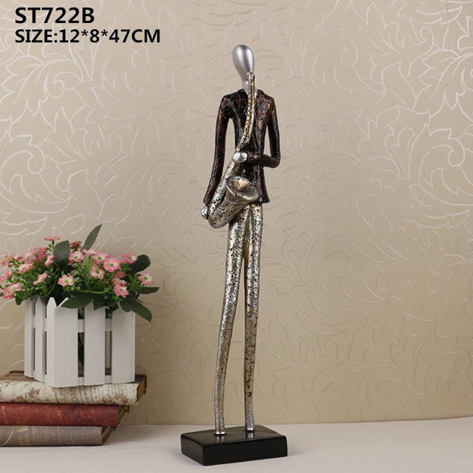 Other Home Decor Resin Material Musician Statue for Indoor Decoration