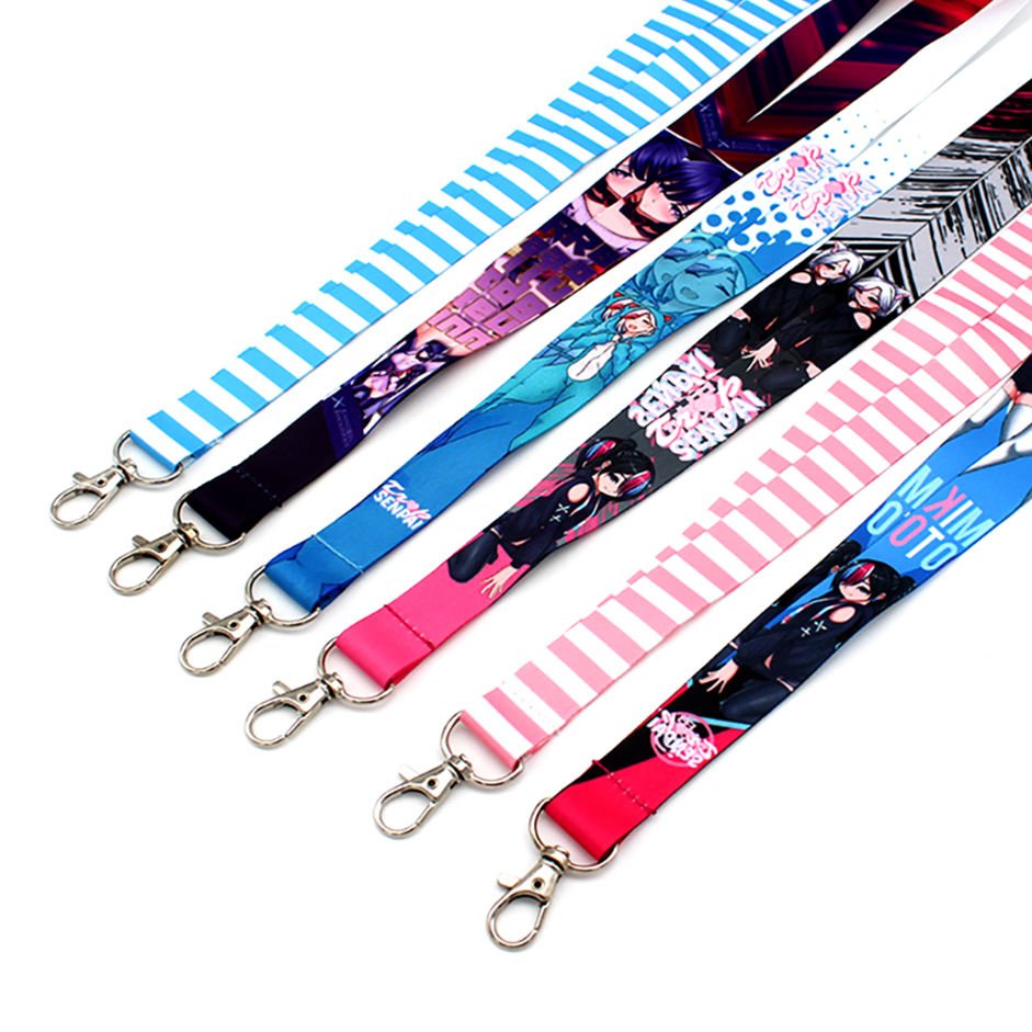 Manufacturer's Custom Polyester Sublimation Lanyards with Logo Low Minimum Order Personalized Neck Tool Printing for Promotions