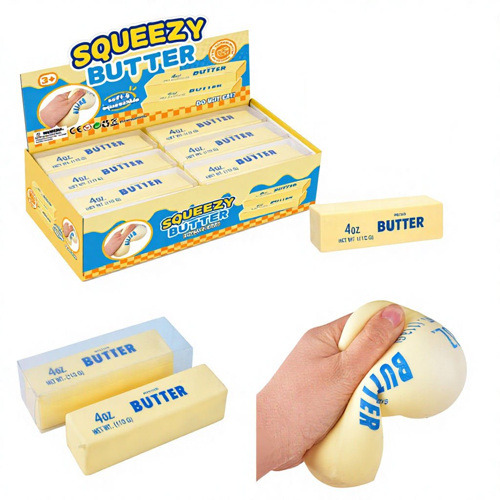 Promotional Toys Butter Stick Squishy Toys Stress Relief 4 Oz Butter Bar Taba Squishy Toy Party Gifts