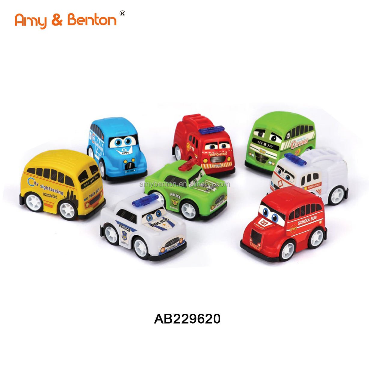 Pull Back Car Toys Children Small Police Car Mini Pull Back Vehicles Party Favors Manufacturers Promotional Kids Pull Back Toys