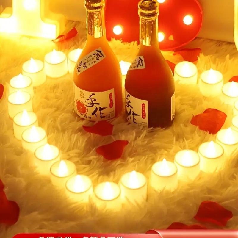 LED Candle Holders & Lanterns-Battery Operated Indoor Decoration for Home Wedding Birthday Ramadan Graduation Festive Events