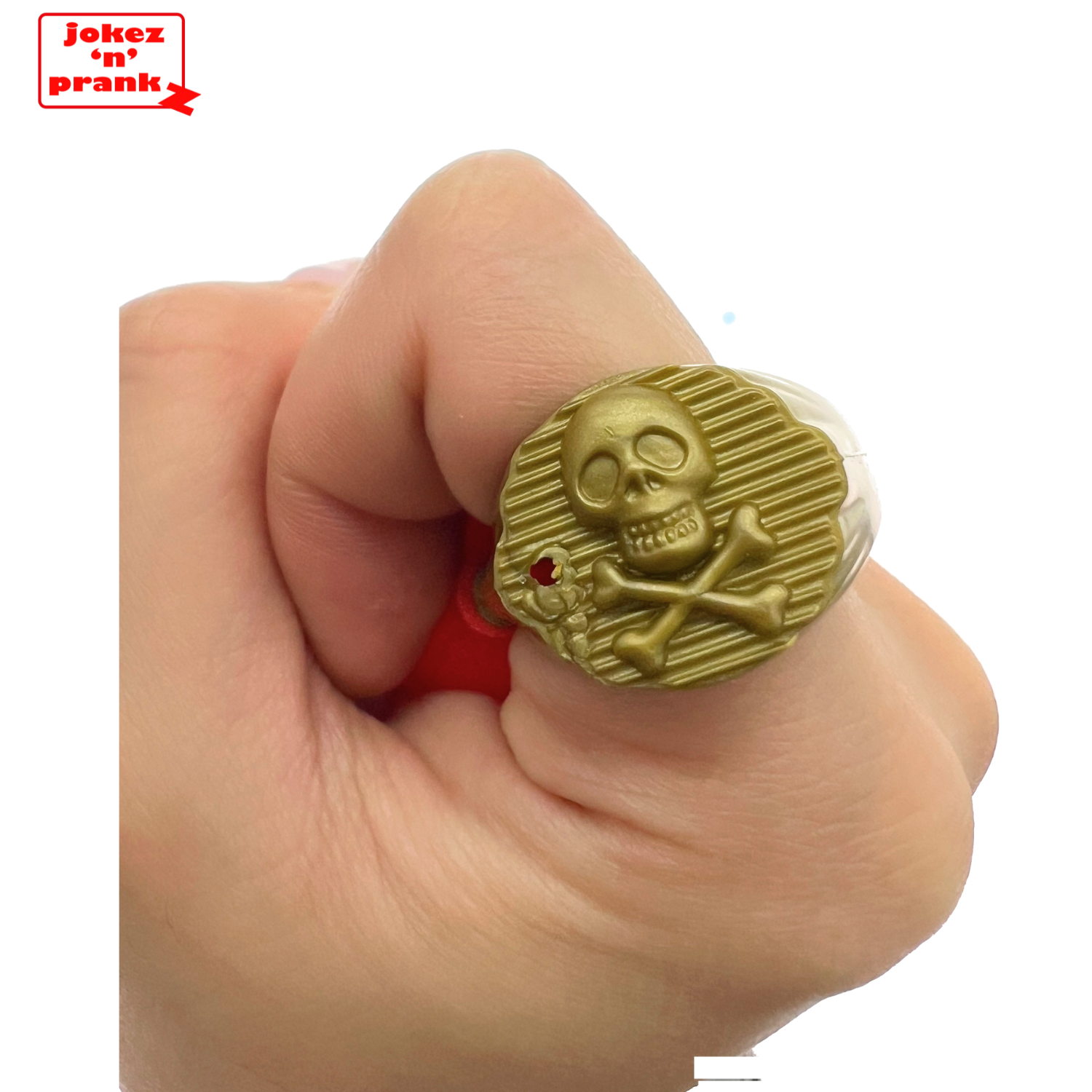 Acclaimed Classic Plastic SQUIRT RING Toy Hilarious Jokes Prankz Eco-Friendly Digital Printed Cube Pattern EN71/CE Certified