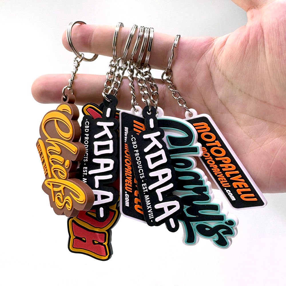 OEM Manufacturer Keychain Made Custom Logo Soft 2D 3D Pvc Keyring Cute Rubber PVC Anime Key Chain
