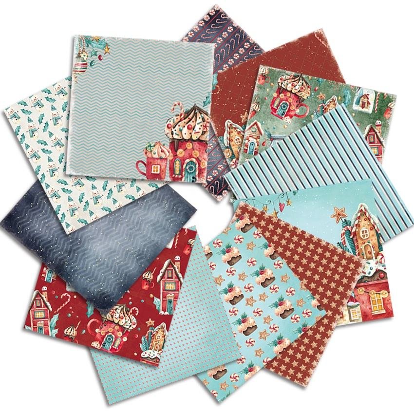 Christmas Junk Journal Patterned Paper Cardstock Scrapbook Paper