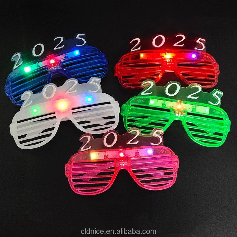 Nice New Arrivals 2025 Halloween Graduation Happy New Year Led Party Glasses Gift Sets Party Novelties Supplies Decorations