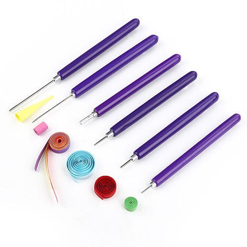 Wholesale Paper Quilling Pen Diy Craft Tools for Handcraft Paper Art 6 Pcs Per Set