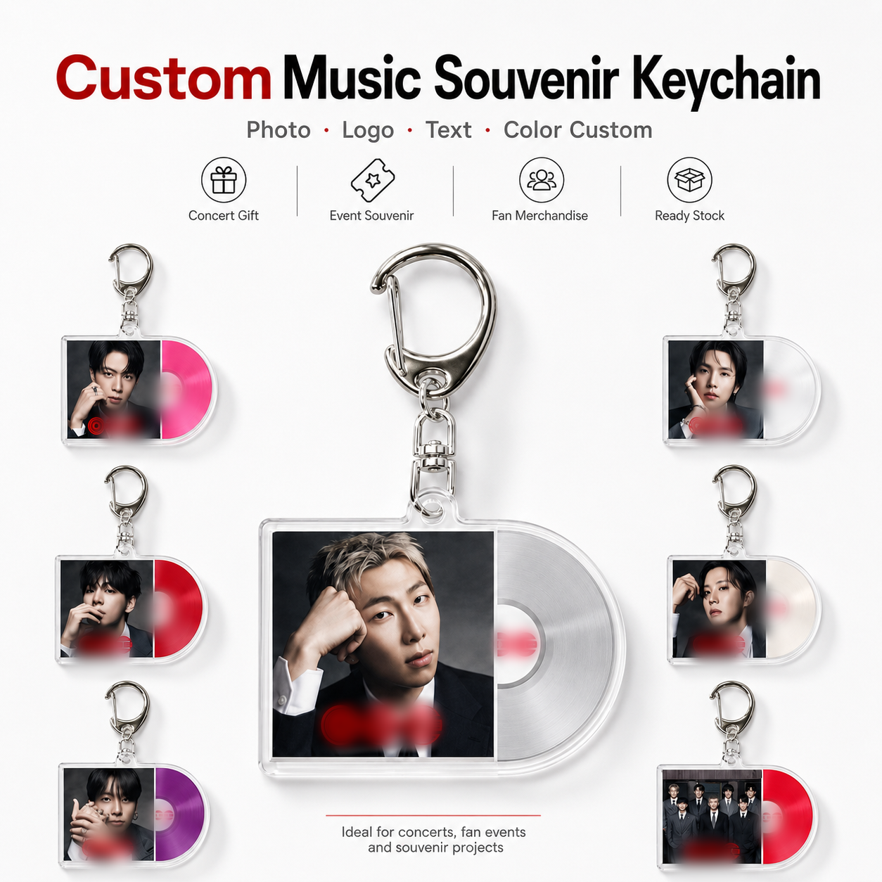 Hot Sale Bangtan Boys Acrylic Keychain CD ARIRANG JIN SUGA Bangtan Boys Pendant Key Chain KPOP Idol Plastic Keyring Fan Gift