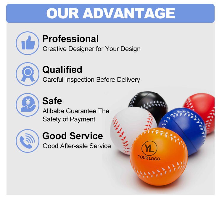 AI-MICH Promotional Wholesale PU Foam Personalized Stress Ball Novel Gift Item Stress Relievers Toy With Custom Logo