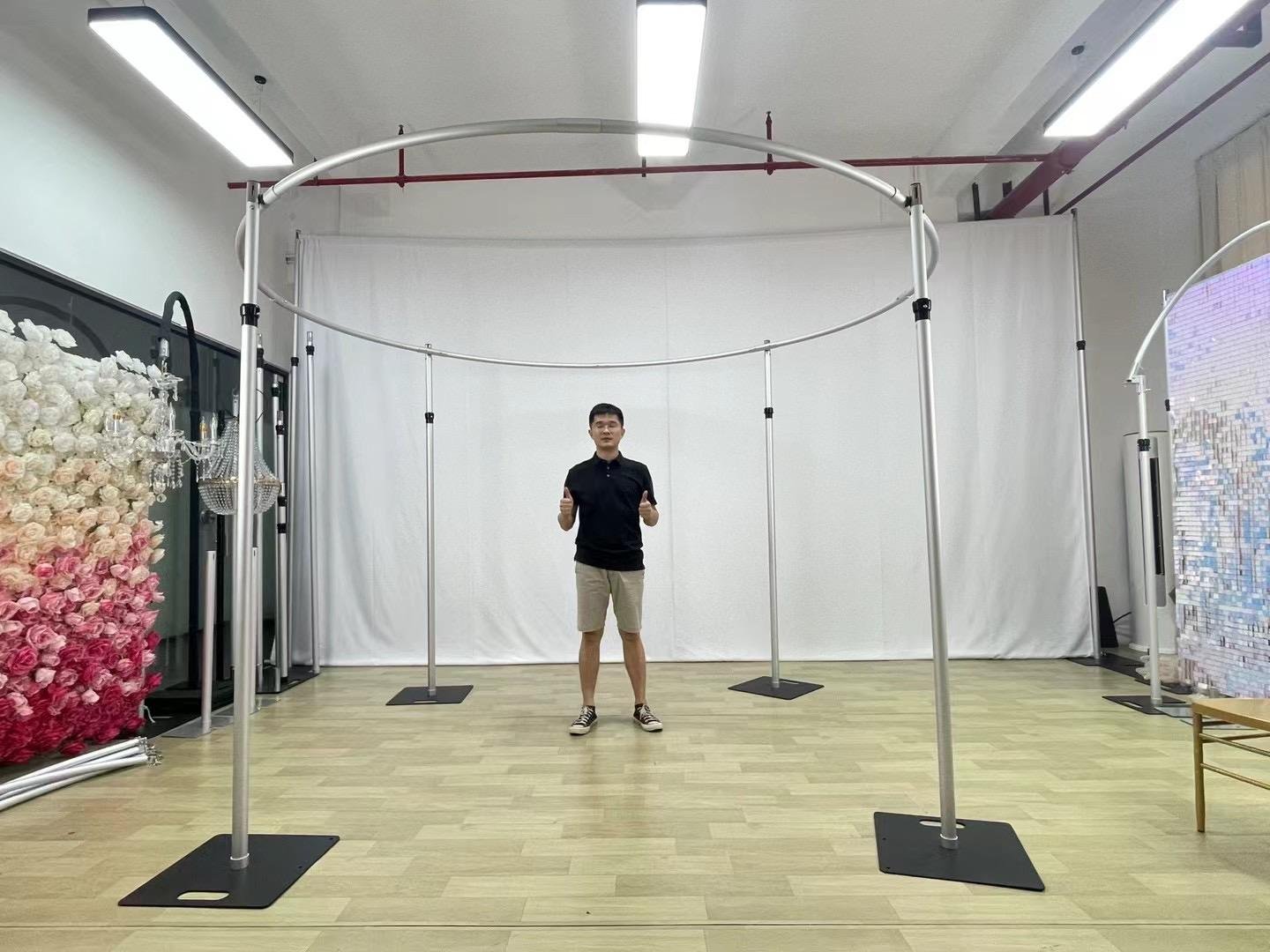 High Quality Adjustable Pipe and Drape Frame Kit Backdrop Stand for Wedding Party Event Decoration
