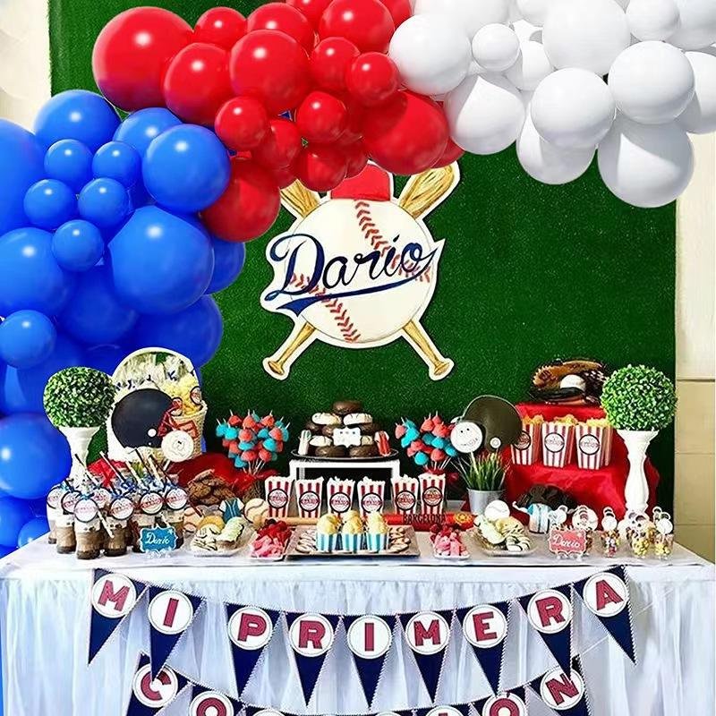 101pcs Blue White Red Balloon Garland Arch Kits for Birthday Party Decoration Baby Shower Balloons Holiday Festival Balloons