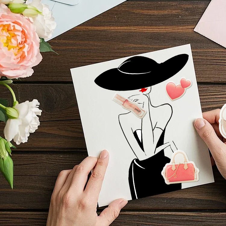 3D Epoxy Stickers Self-adhesive Decals Sticker for Journaling DIY Craft Phone Cases Decoration