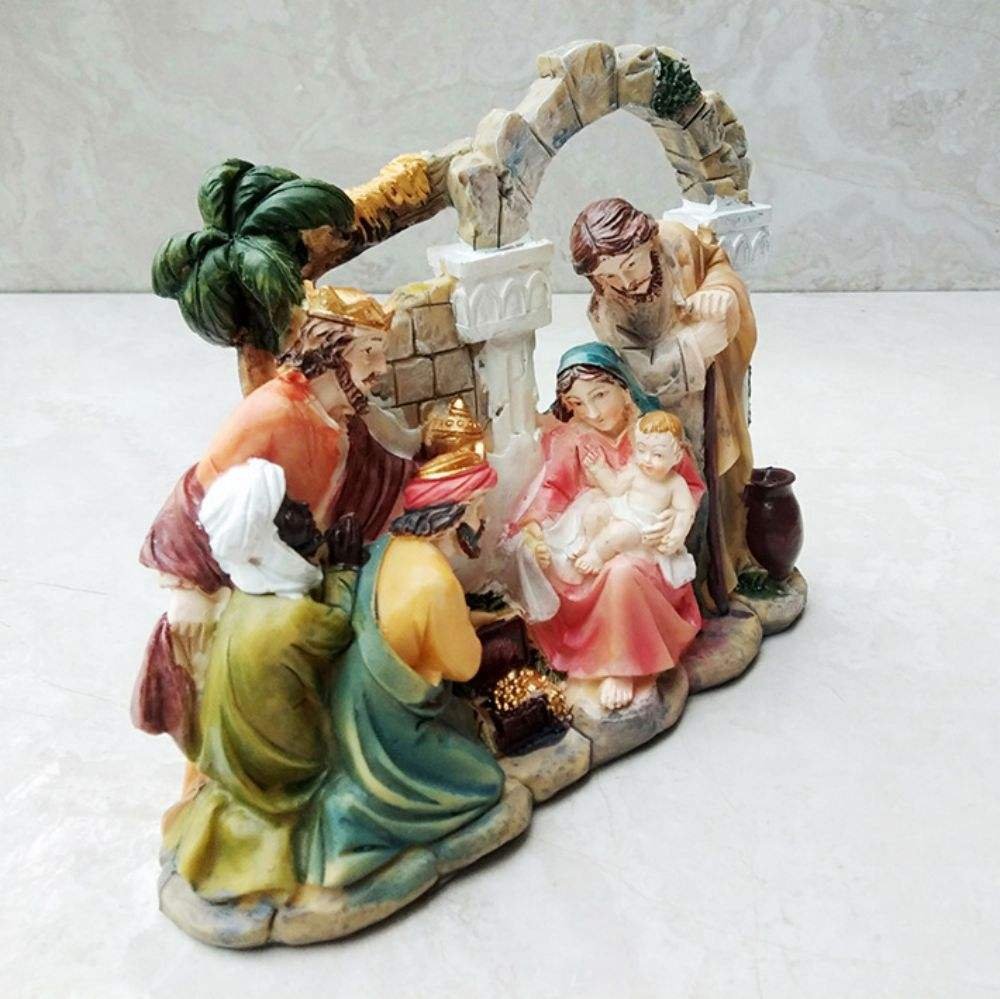 Creative Resin Crafts Jesus Craft Ornaments Religious Souvenirs Office Interior Tabletop Decorations