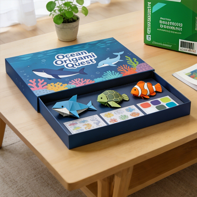 New Arrival Kawaii Origami Book Animal Paper Craft Set Children Handmade Art Book with Step-by-Step Tutorial