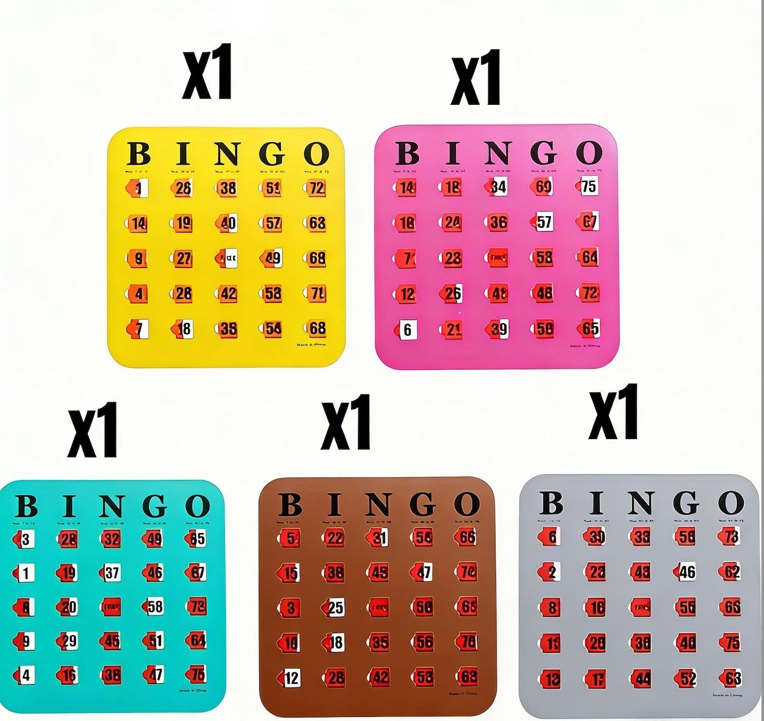 Customized Reusable Shutter Slide Bingo Card Game for Adult Cards Paper Board Game for Logical Thinking Ability Promotional Toy