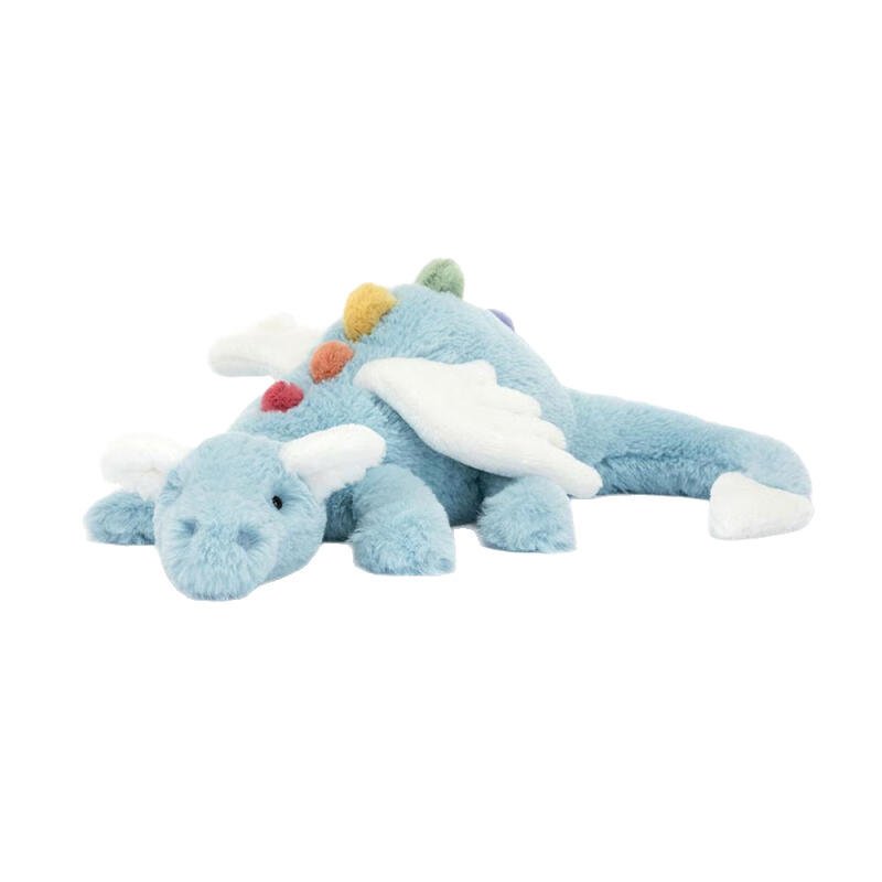 Viral Sky Dragon Plush Toy Fun Jellycated Style Rainbow Pappa Snow Dragon Large Pillow Stuffed Animal Gift Promotional Toys
