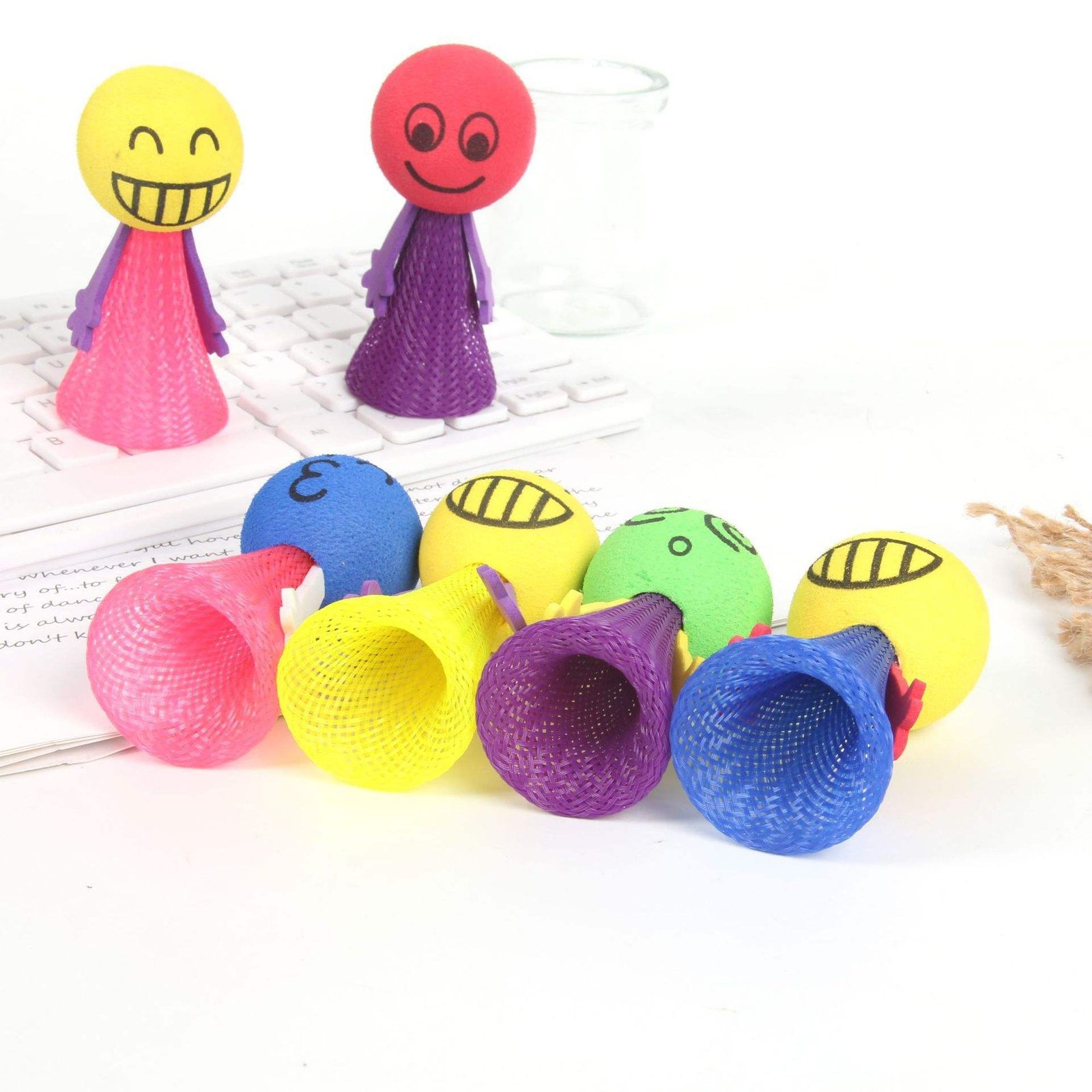 Hot Selling Unisex EVA Elf Jumping Doll Promotional Bounce Stress Relief Fidget Toy Novelty Gift for Kids