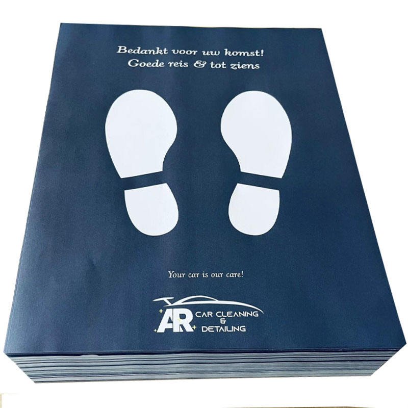 Disposable Car Floor Mats Paper Foot Print Mat Clean Auto Service Disposable Paper Floor Mats for Repair Shop