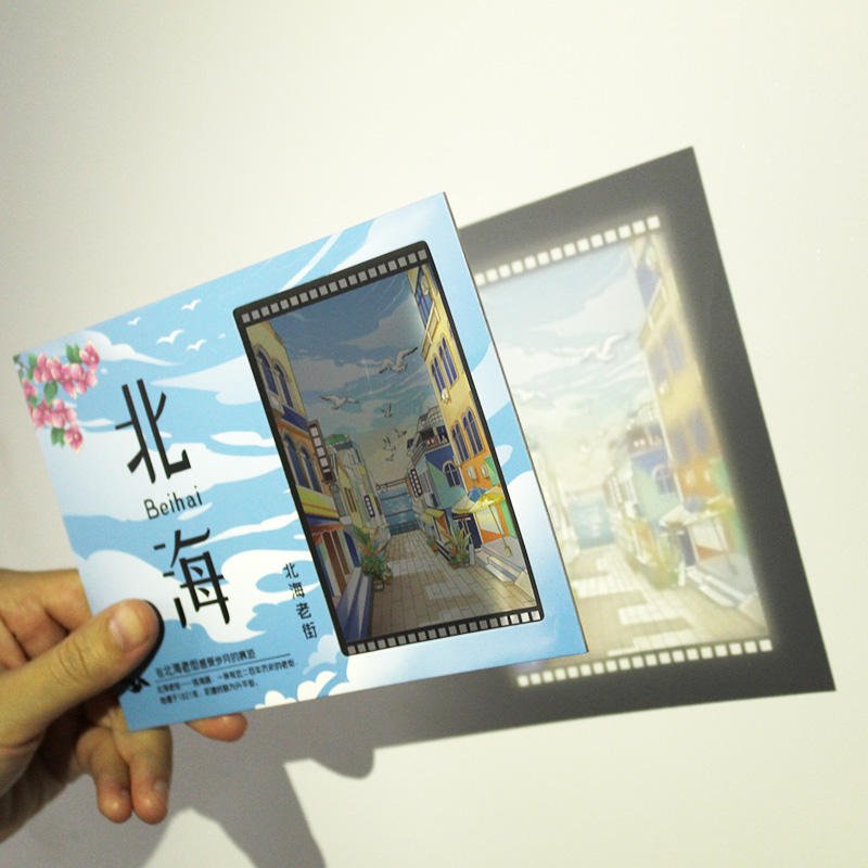 Customized Handmade Travel Commemorative Photo Cards Scenic Postcards Creative Cultural Gifts Translucent Paper Postcard