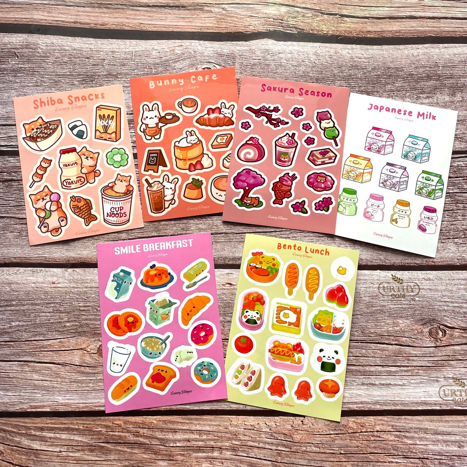 Waterproof Custom Logo Sticker Sheets Cartoon Design Decorative Kiss Cut Vinyl Sticker Sheets Self Adhesive Sticker Sheet