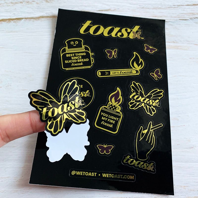 Waterproof Custom Logo Sticker Sheets Cartoon Design Decorative Kiss Cut Vinyl Sticker Sheets Self Adhesive Sticker Sheet